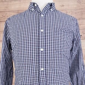 NAT NAST GINGHAM CHECK LONG‎ SLEEVE BUTTON DOWN SHIRT MENS L
